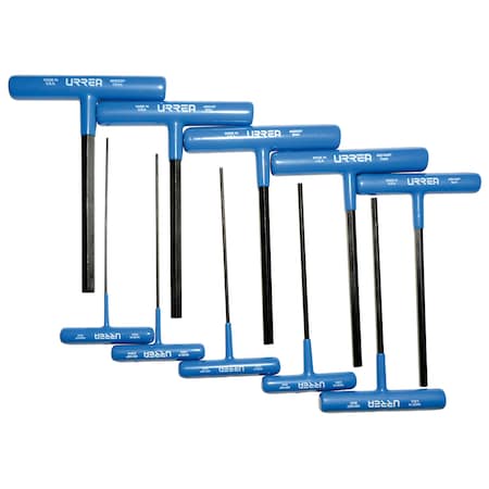 Urrea 10 Piece Metric Hex Key Set, 4965GPM 4965GPM